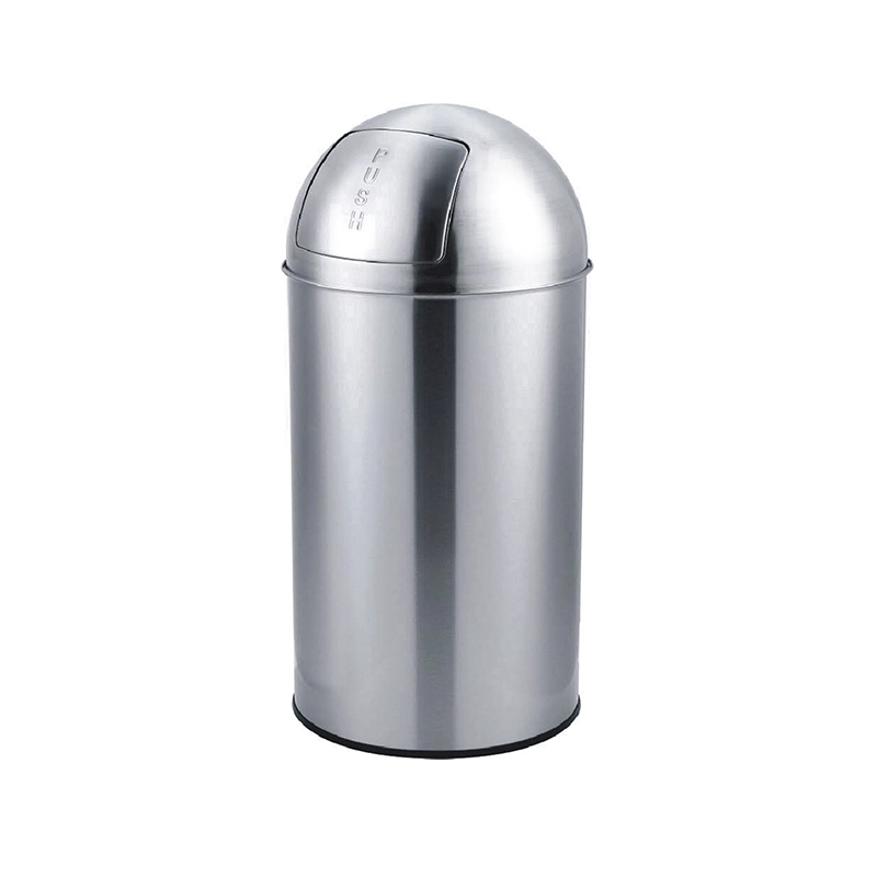 Stainless Steel Push Waste Round Container